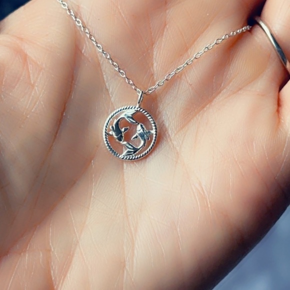 Sterling Silver Pisces Necklace - Picture 10 of 12